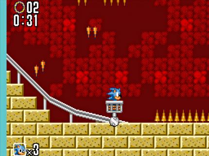 Flott unterwegs: Lange vor Donkey Kong bewegte sich Sonic in Loren voran. In Sonic the Hedgehog 2 verfeinerte man die flotte Spielmechanik des Debüts und arbeitete weiter fleißig an Sonics Maskottchenstatus.&nbsp;