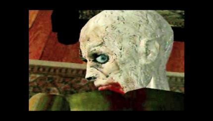 Der Albtraum hat begonnen: Sonderlich freundlich sieht dieser Zeitgenosse, den ihr im Herrenhaus findet, ja nicht gerade aus. Wie sich schnell herausstellt, sprechen die Zombies in Resident Evil nur die Sprache der Gewalt.