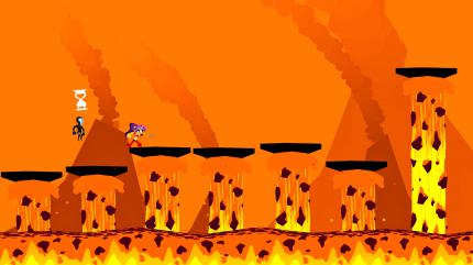Im Arena-Modus rücken euch nicht nur eure Gegner auf die Pelle, sondern auch die Levels selbst, die geprägt sind von Lava und anderen gefährlichen Dingen.