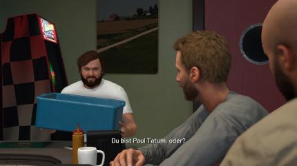 NBA2K19 im Test: Haley Joel Osment haucht einer Figur des Karriere-Modus Leben ein. 
