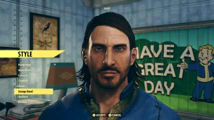 Im Charakter-Editor erschafft ihr euren eigenen Vault-Dweller. Der Funktionsumfang entspricht dem von Fallout 4.