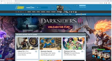 Auch auf unserer Seite findet sich aktuelle Werbung zu Darksiders 3, die allerdings keinen falschen Eindruck vom Spiel vermittelt.