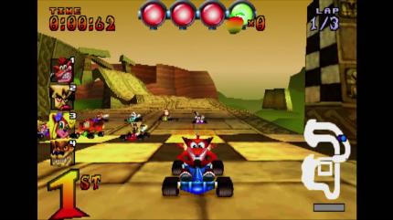 So sah das ursprüngliche Crash Team Racing aus, das vor knapp 20 Jahren für die erste Playstation erschien. Seitdem hat sich bei der Grafik so einiges getan.