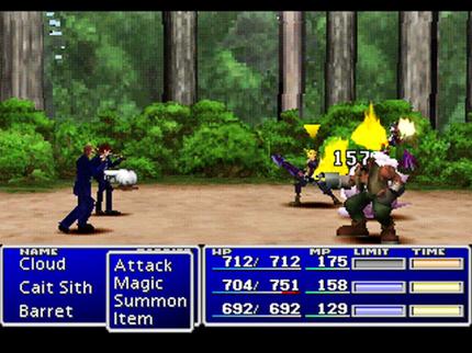 Ein starkes Kaufargument für die Playstation: Der Rollenspiel-Hit Final Fantasy VII (1997), der zeitexklusiv auf Sonys Konsole erschien (ein Jahr später auch auf dem PC).
