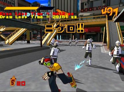 Sprayen, Skaten, Spaß haben: Segas Jet Set Radio mausert sich zum absoluten Publikumsliebling. Umsetzungen des in Cel-Shading-Grafik gestalteten Spiels erscheinen unter anderem für Windows, PlayStation 3 und Xbox 360.&nbsp;