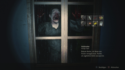 Zombies öffnen nicht nur Türen, sondern klettern auch durch kaputte Fenster. Sammelt deshalb besser Bretter und verbarrikadiert euch.