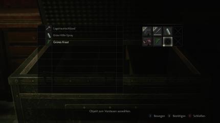 Resident Evil 2 Remake - Im Inventar sollte bei Streifzügen immer genügend Platz für neue Items sein!