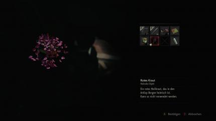 Resident Evil 2 Remake - Wie gewohnt mixt ihr Kräuter. Auch hier überlegt ihr vorher, in welchen Situationen ihr euch heilt.