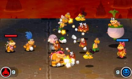 Bei Bowser Jr.s Reise kämpfen eure Schergen automatisch, ihr nehmt während der Gefechte aber gelegentlich Einfluss.