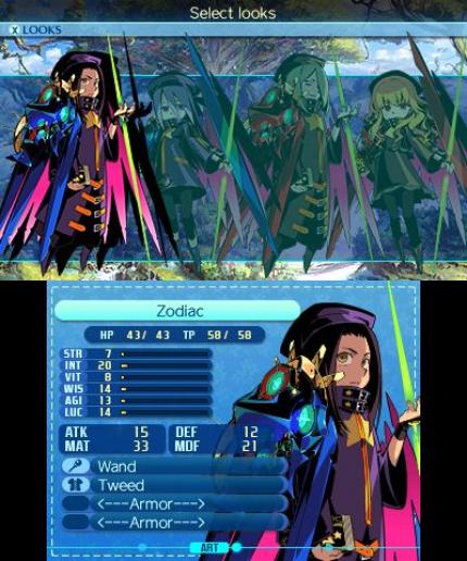 Etrian Odyssey Nexus Schadensklassen: Zodiac