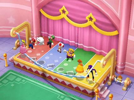 Bei Mario Party 7 für den Gamecube dürfen nicht nur vier, sondern teilweise acht Spieler mitmischen. Je zwei Spieler teilen sich dann einen Controller.