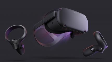 Die Oculus Quest funktioniert ganz ohne externes Zuspielgerät. Im Gegensatz zum Einsteigergerät Oculus Go bietet sie zudem deutlich mehr 3D-Power und volles Motion-Tracking. Das macht sie –zumindest in der Theorie – zum perfekten Gerät für VR-Neulinge.