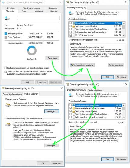 Windows bereinigen unter Windows 10