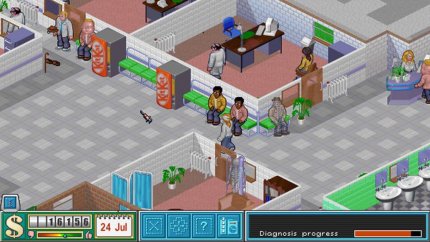 Nach dem Erfolg von Theme Park wollte Peter Molyneux weitere Titel produzieren, die das Spielprinzip adaptieren und dieses auf neue Szenarien übertragen. Die Idee für das Krankenhaus in Theme Hospital stammt dabei vom Journalisten James Leach, der später zum Story-Autor von Black &amp; White und Fable wurde. Entwickelt wurde das Spiel aber letztlich von Mark Webley und Gary Carr, die 2018 mit Two Point Hospital eine Art Remake abgeliefert haben.<br>
 