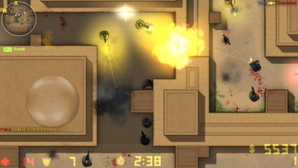 Counter-Strike funktioniert nur in 3D? Von wegen! Das komplett kostenlose, aus der Vogelperspektive dargestellte CS2D aus dem Jahr 2004 von Unreal Software orientiert sich stark an Counter-Strike 1.6 und bietet unter anderem alle Waffen des Originals.