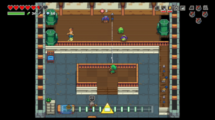 In zwei simplen Minispielen schießt ihr Pappfiguren ab. Einmal mit Pfeil und Bogen, einmal mit Krabbelminen. Der Preis ist bei guter Leistung jeweils ein Herzteil.