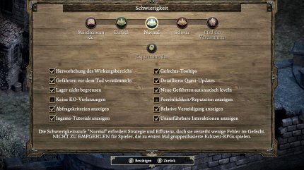 Ob Hardcore-Erlebnis für Profis oder Märchenstunde für RPG-Einsteiger: Pillars of Eternity lässt sich an die eigenen Bedürfnisse anpassen.