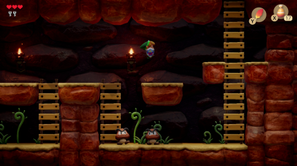 Die 2D-Abschnitte des Originals sind natürlich wieder mit dabei. Hier trifft man besonders häufig auf Gaststars aus Super Mario.