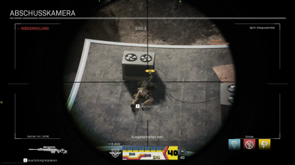 Ein häufiges Bild in Modern Warfare: Die Abschusskamera verrät, dass ihr wiedermal hinterrücks mit einem Scharfschützengewehr erledigt wurdet.