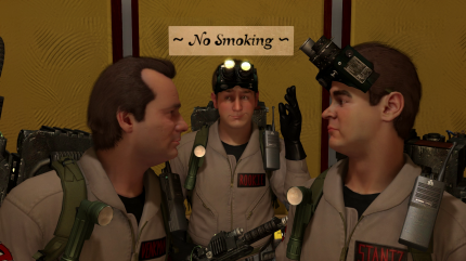 Man ist zwar mit den klassischen Ghostbusters unterwegs, spielt aber einen namenlosen Neuling, der Venkman und Co. bei der Geisterjagd unterstützt.