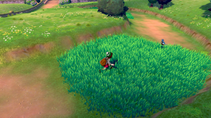 Je nachdem ob wir die Aufmerksamkeit einiger Pokémon erregen möchten können wir entweder schleichen oder nach ihnen pfeiffen.&nbsp;