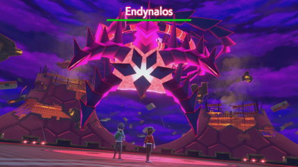 Endynalos wird von Rose zu Recht als das 'mächtigste Pokémon' betitelt. Gemeinsam mit Hop haben wir keine Chance gegen das mysteriöse Wesen.&nbsp;