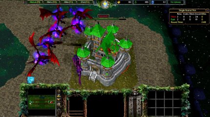 Castle Fight - Dieses Schloss hat es schwer. Es wird bereits von mehreren Netherdrachen belagert.