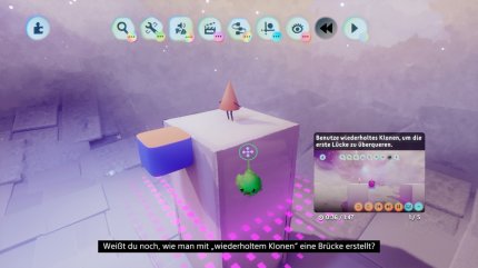 In den Videotutorials herrscht das Kindergartenprinzip: Ihr bekommt eine Aktion vorgespielt und müsst diese dann nachmachen.