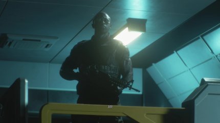 Tyrell stößt zu euch und begleitet euch ins Labor.