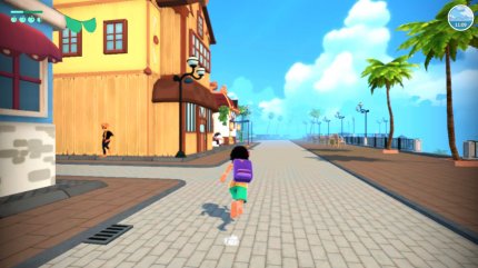 Die Stadt Qualis mit ihren viele Touristen dient euch sozusagen als Hub. Hier könnt ihr eure Ressourcen verkaufen und die meisten NPCs treffen.