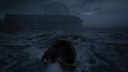 Ellie erreicht per Boot die schwere See, aber schlussendlich auch das Aquarium.
