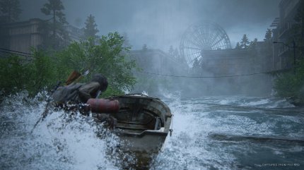 In manchen Abschnitten muss man sogar auf ein Boot zurückgreifen, um sich durch das teilweise überschwemmte Seattle zu bewegen.