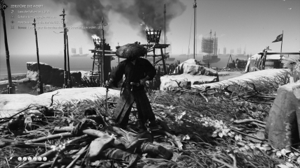 Im Kurosawa-Modus erlebt man das Spiel mit einem speziellen Filter, der an die Filme des Regisseurs erinnern soll.