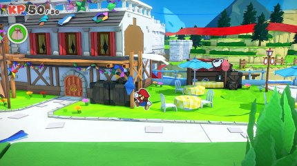 Grafisch ist Paper Mario eine wahre Augenweide. Der Papierstil wurde mit so viel Liebe zum Detail umgesetzt, dass man kaum jemals aus dem Staunen herauskommt.