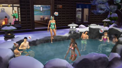 Auf dem Bild befinden sich noch NPC-Sims, doch mit Sims 5 könnten es auch Mehrspieler-Funktionen in das Spiel schaffen.