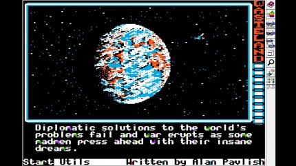 Die 1988 als erste veröffentlichte Apple-II-Version sieht auf den ersten Blick karger aus als das PC-Pendant, allerdings wirkt die Grafik deutlich stilvoller. <br> &nbsp;