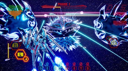 Ein Feuerwerk der Popkultur: Suda lässt sich gerne von Anime und Filmen inspirieren. Ein Mecha (links im Bild) darf also auch in No More Heroes 3 nicht fehlen.