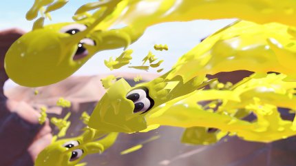 Kid oder Squid –ob wir auf diese ewige Frage in Splatoon 3 wohl endlich eine Antwort bekommen werden? Erneut können wir uns jedenfalls jederzeit verwandeln.