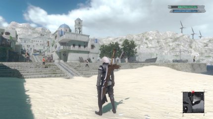In den wenigen Dörfern der Spielwelt holt ihr Quests ab und kauft Waffen oder Verbesserungsmaterial. Sonderlich lebendig wirken die Käffer jedoch nie.&nbsp;