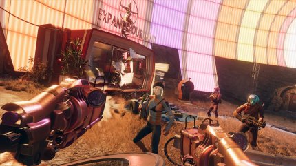 In Deathloop gibt es ein großes Arsenal an Waffen. Manche lassen sich auch beidhändig ausrüsten.<br> &nbsp;