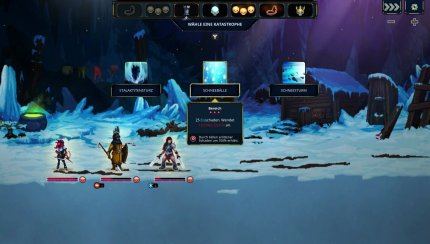 Im Eis Dungeon können wir die Helden mit herunterfallenden Stalaktiten&nbsp;überraschen.