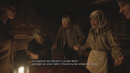 In Luizas Haus findet ihr eine verängstigte Dorfgemeinschaft.