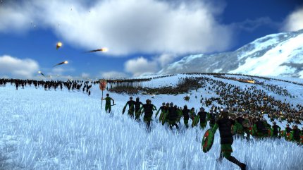 In Total War: Rome Remastered lassen sich größere Armeen in die Schlachten schicken. Gar nicht so einfach, bei dem Gewusel noch den Überblick zu behalten ...