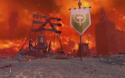 Die Siegespunkte werden mit einem Banner markiert. Verteidigt diesen Punkt, bis die Standarte euch gehört!