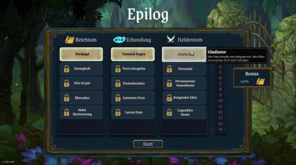 Im Epilog können wir uns die Schwierigkeit durch die Kombination von verschiedenen Challenges selbst basteln.