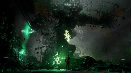 Grün-leuchtendes Gut: In Chernobylite geht es um den namensgebenden Kristall, der während der Reaktorkatastrophe entstand.