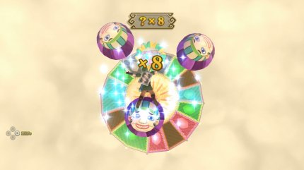 Auch am Boden findet man Minispiele, die zwei vielleicht interessantesten sind aber im Wolkenmeer verortet. Hier gilt es, geschickt durch Ringe zu fallen.