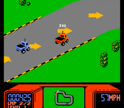R.C. Pro-Am (1998) vom britischen Entwickler Rare ist ein verdammt spaßiger Top-Down-Racer für das NES, in dem der ferngesteuerte Off-Road-Vehikel kontrolliert.