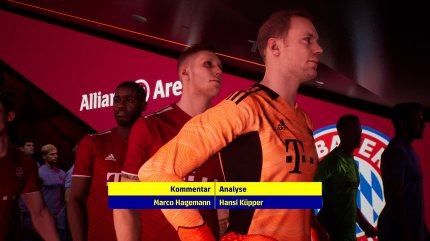 Neuer, Süle und Upamecano sind zwar gut zu erkennen, doch FIFA 22 hat in Sachen Wiedererkennungswert in diesem Jahr deutlich die Nase vorne.