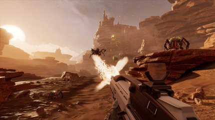 Für den Science-Fiction-Shooter Farpoint veröffentlichte Sony den sogenannten Aim-Controller. In den „Plastik-Bogen“ setzte man einen Move-Controller ein. So hatte man ein stilisiertes Gewehr in den Händen, das im Spiel zu einer echten Kanone wurde.
